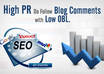 make 20 high PR do follow blog comments with low obl best seo
