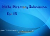 do 15 niche directory submission manually