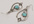 send 1 pair water Drop Earrings with Small Round Turquoise Stone free shipping wordlwide