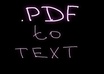 convert pdf file to text