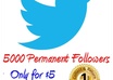 add 5000 TopQuality Permanent and Real Twitter Followers to Your Twitter Account within 8 hour