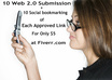 maNuAlLy Submit Your Content to Top 10 Web 2point0 Sites + 10 Social Bookmarking of Each Approved Link small1