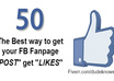 Fanpage post likes