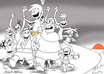 illustrate cartoon stories in b and w or grayscale small1