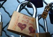 attach padlock on the Pont des Arts in Paris small1