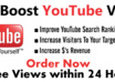 give 10000+ youtube views to your youtube video