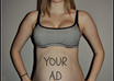 write your message on my pregnant belly