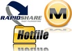 give you 1 rapidshare,1 hotfile and 1 megaupload account