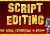 edit a 1 minute, 100 word script