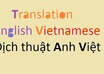 translate any document, English into Vietnamese and vice versa