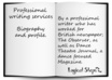 write a professional Bio