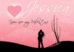 make Valentines card wth His or Hers name on it, ready for printing