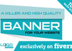 design a killer and high quality BANNER, an effective and custom made banner for your website