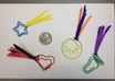 make a set of 4 Paper Clip and Ribbon Bookmarks