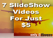 create seven different slideshow videos small1