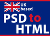 convert your PSD file to html file