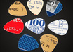 send 20 guitar picks created from gift cards/ credit cards small1
