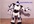 let my ROBOT dance and place your website url or another short text next to him on the wall