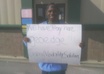 hold a sign in a picture