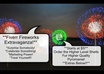 create a realistic fireworks display small1