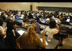 place 50 Flyers Inside a University Lecture Hall that has up to 500 Students, 3 Top Universities to Choose From