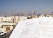 put your message/logo on this paper with Dubai skyline