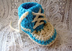 make these High Top Sneaker infant booties