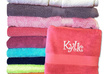 emBROIDER a towel glove with the name of your baby, girlfriend, mother, father, sister, boyfriend, cat, granpa, etc