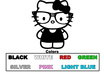 make you any 2 Hello Kitty Decal stickers