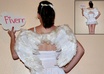 dress as an angel and hold your sign in a cloud