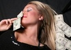 Make-money-online-girl-money-cash-smell-smile