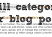 categorize Your Blog Posts