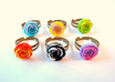 send you 1 resin flower ring