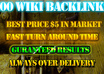 create 200+ WIKIBACKLINKS which provides your site a great authority for google
