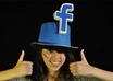 hold your sign, wearing my Facebook hat