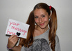 be very a cute girl taking a photo promoting anything you want