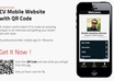 make a cv mobile website app with QR code