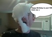 sing happy birthday with bubbles on my face in my kitchen small1