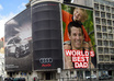put your fathers pic on side of building for Fathers Day