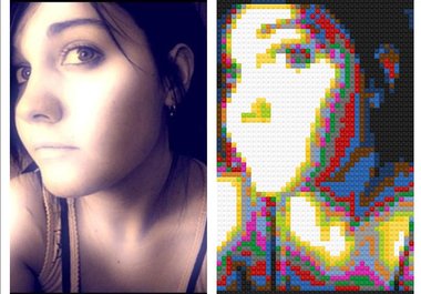 make your 3 photos into Legos big1