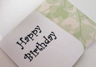 send 2 handcrafted large printed Happy Birthday gift tags to your US address big1