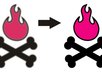 convert your bitmap image into a vector image