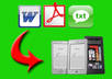 turn any Word document, html or txt document into a Kindle Ebook