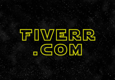 create Star Wars intro with your text big1