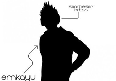 create a vector Apple iPod style silhouette of any person big1