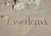 write any message creatively in the sand in Costa Rica
