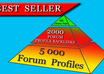 create 7000 Backlink Pyramid, 5000 Forum Profiles Pointing To 2000 Anchor Text Profiles To Your Site small1