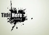 create this cool paint splatter video intro with your text or website name