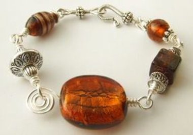 teach you how to make a wire wrapped bracelet big1