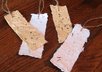send you 2 custom bookmarks made from recycled materials